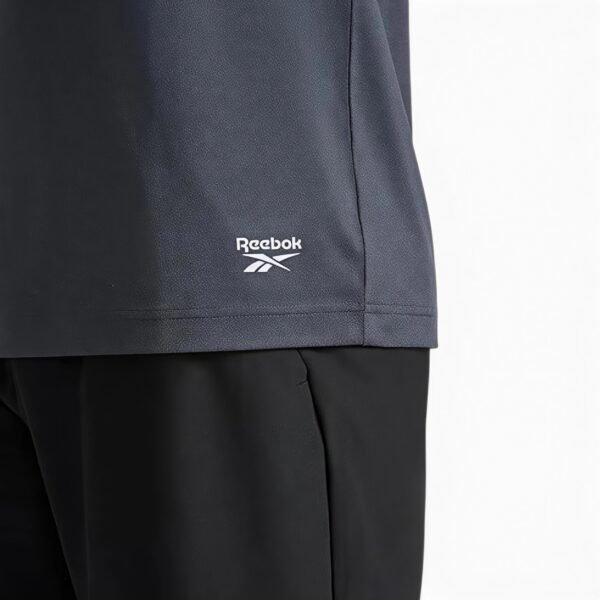 Reebok Men’s Sonic Bolt Short Sleeve Crewneck T-Shirt Black Heather
