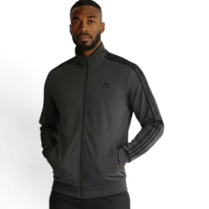 Photoroom-20260824_134715036 (2) men Essentials Warm-Up 3-Stripes Track Jacket Dgh Solid Grey / Black