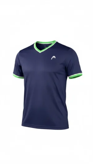 Photoroom-20260824_152158860 Men's Reflective V-Neck Activewear T-Shirt Navy/Green