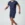 Men's Reflective V-Neck Activewear T-Shirt  Navy/Green