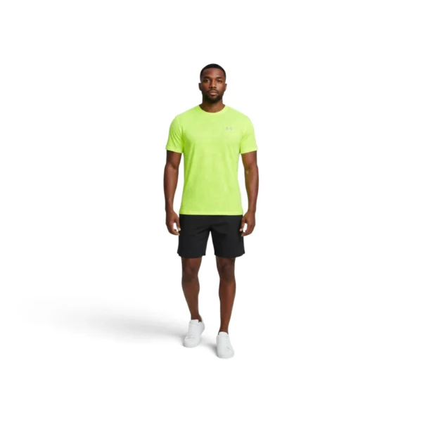 UA Launch Camo Men's Short Sleeve High Vis Yellow / Reflective