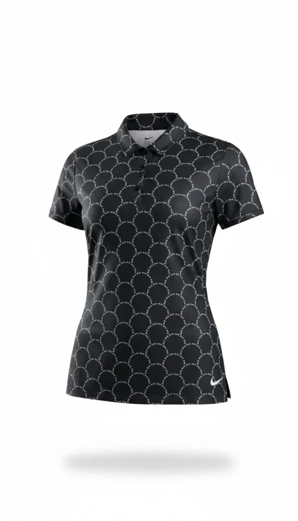 WOMEN'S ' BLACK ' VICTORY DRI-FIT LOGO GOLF POLO Black