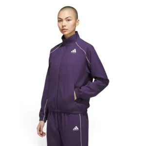 Women's CrazyLite Woven Basketball Jacket Aurora Plum/White