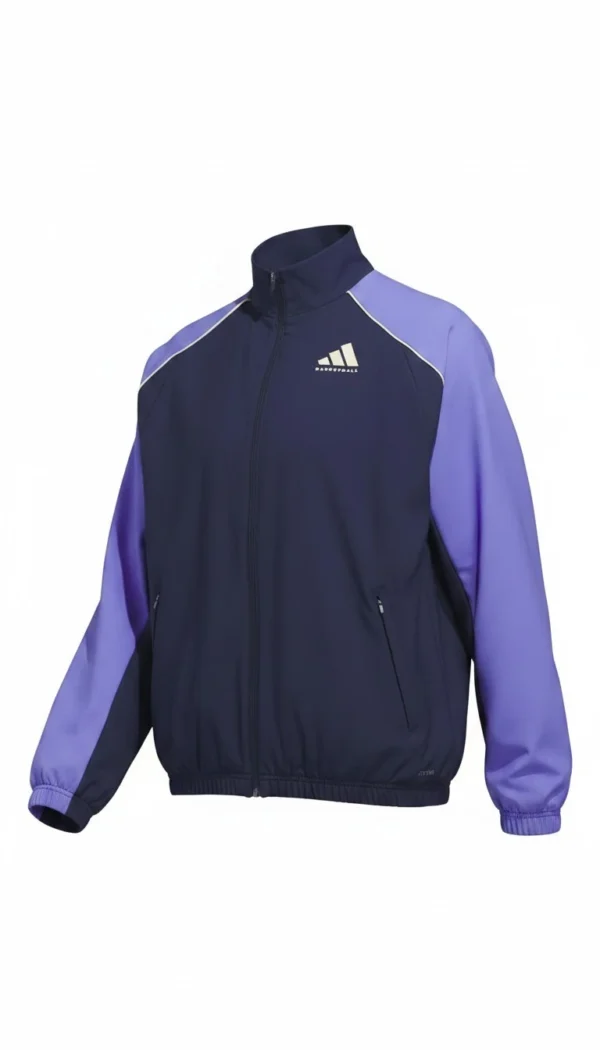 Women's Select Woven Basketball Jacket Night Indigo/Cobalt Blue