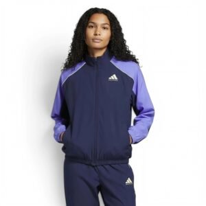 Women's Select Woven Basketball Jacket Night Indigo/Cobalt Blue