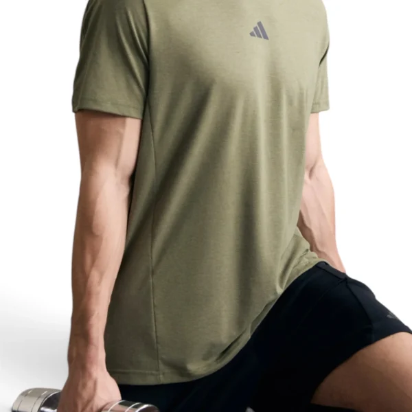 Adidas men Designed for Training Workout Tee Olive Strata