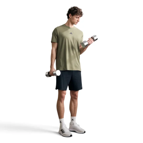 Adidas men Designed for Training Workout Tee Olive Strata