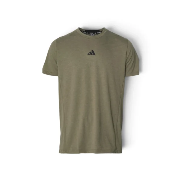 Adidas men Designed for Training Workout Tee Olive Strata