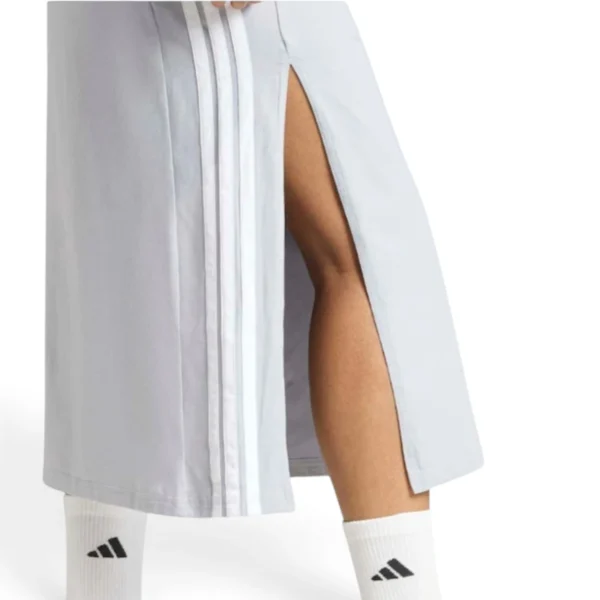 women Essentials 3-Stripes Long Racerback Dress Wonder Sage / White
