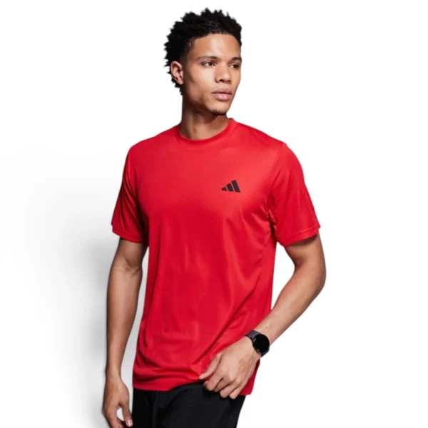 men Train Essentials Feelready Training Tee Pure Ruby / Black