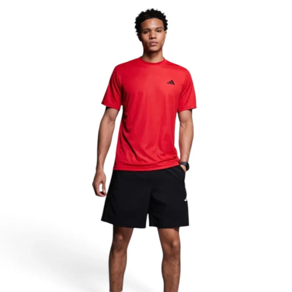 men Train Essentials Feelready Training Tee Pure Ruby / Black