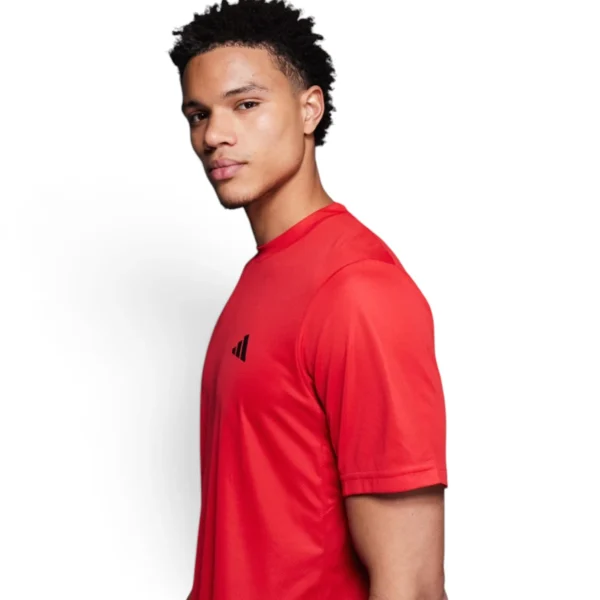 men Train Essentials Feelready Training Tee Pure Ruby / Black