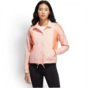 Women's 3-Stripes Athletic Lightweight Satin Jacket Glow Pink