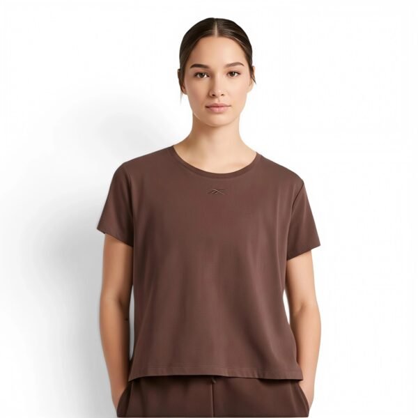 Reebok Women’s Embroidery Hit Graphic Crewneck T-Shirt Bracken