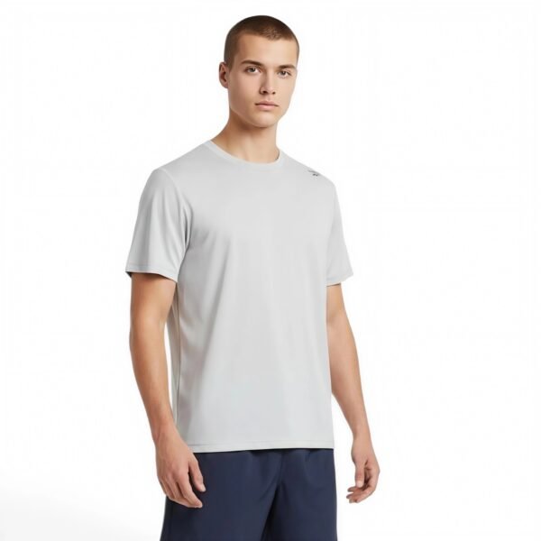 Reebok Men’s Horizon Short Sleeve Crewneck T-Shirt Chrome Heather