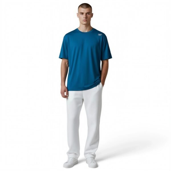Reebok Men’s Bolt Strike Short Sleeve Crewneck T-Shirt Majolica Blue