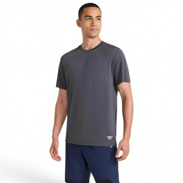 Reebok Men’s Sonic Bolt Short Sleeve Crewneck T-Shirt Ebony