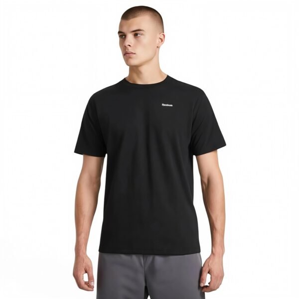 Reebok Men’s Schematic Short Sleeve Crewneck T-Shirt Black