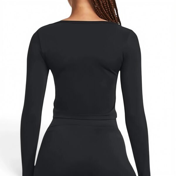 Under Armour Women's Vanish Seamless Long Sleeve T-Shirt Black / White