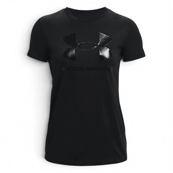 Under Armour Womens Live Sportstyle Graphic Short Sleeve Crew Neck T-Shirt Black / Black