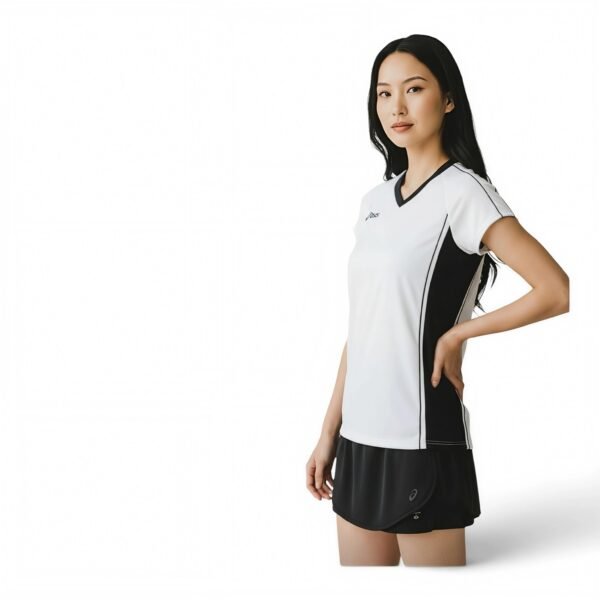 ASICS Women's Replay Athletic Jersey White/Black