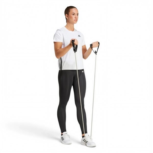 adidas women Train Essentials 3-Stripes Workout Tee White/Black