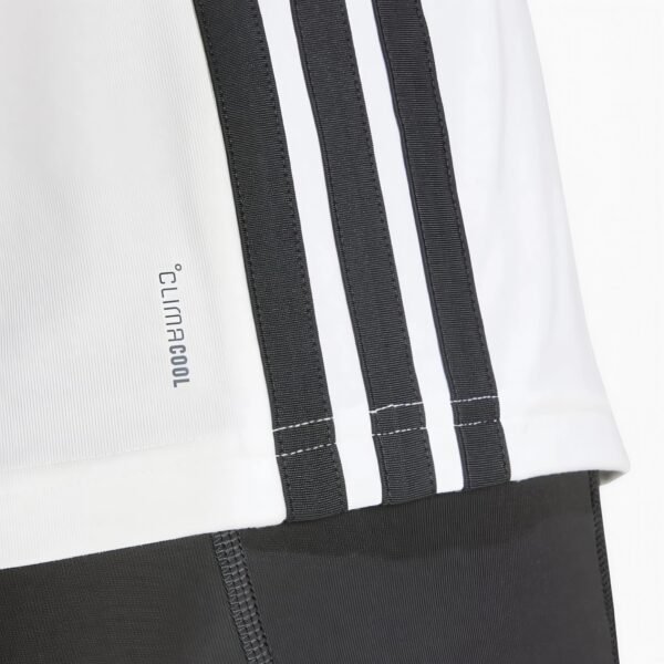 adidas women Train Essentials 3-Stripes Workout Tee White/Black