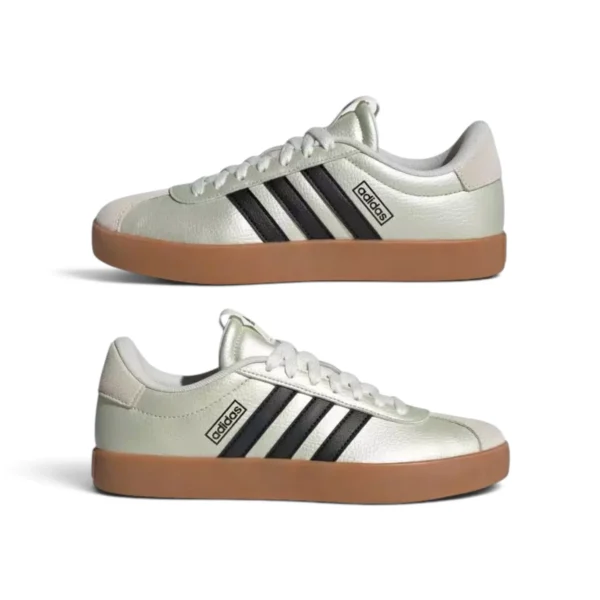 Adidas VL Court 3.0 Shoes Ice Gold Met. / Core Black / Off White