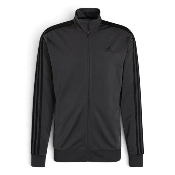 men Essentials Warm-Up 3-Stripes Track Jacket Dgh Solid Grey / Black