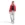 men Essentials 3-Stripes Fleece Hoodie Pure Ruby / Black