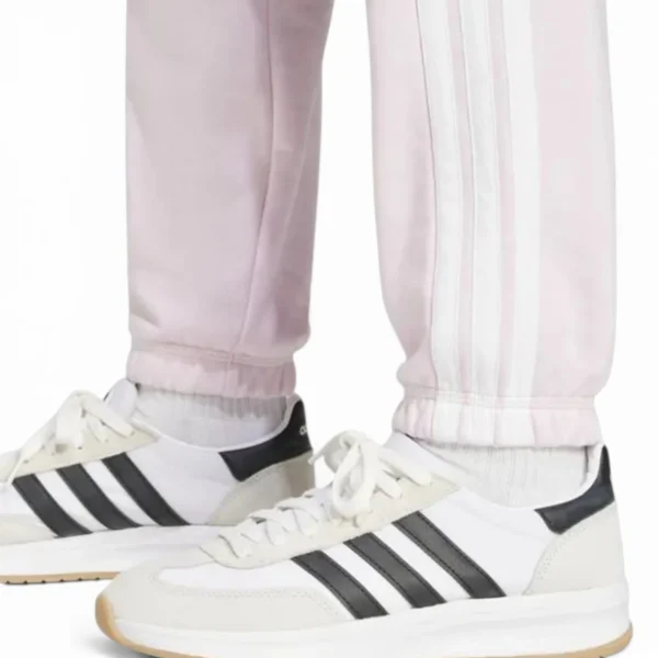 women Essentials 3-Stripes French Terry Cuffed Pants Pink / White