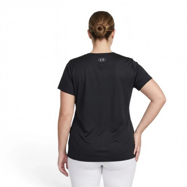 Under Armour Womens Tech Short Sleeve V Neck Black/White