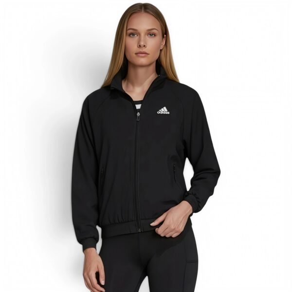 Adidas Woven Black Womens Tennis Jacket black
