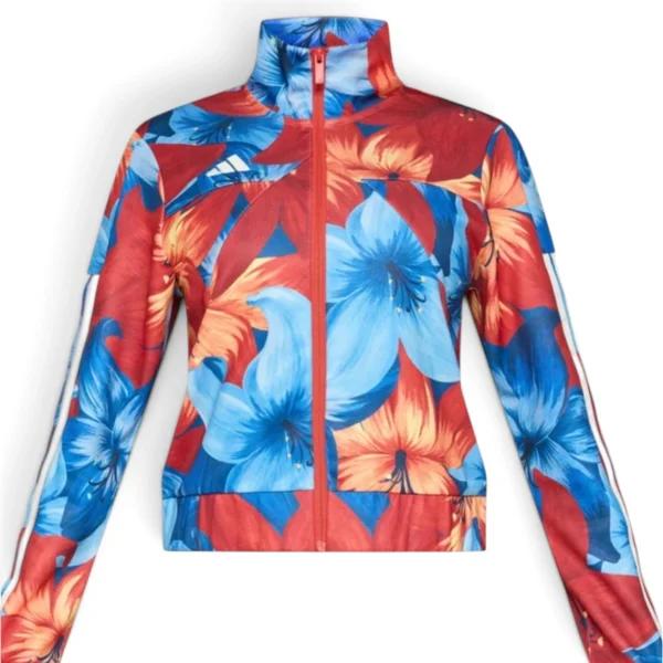 Adidas women ADIDAS x FARM RIO HOUSE OF TIRO TRACK TOP Light Blue/Tactile Red/Cream White