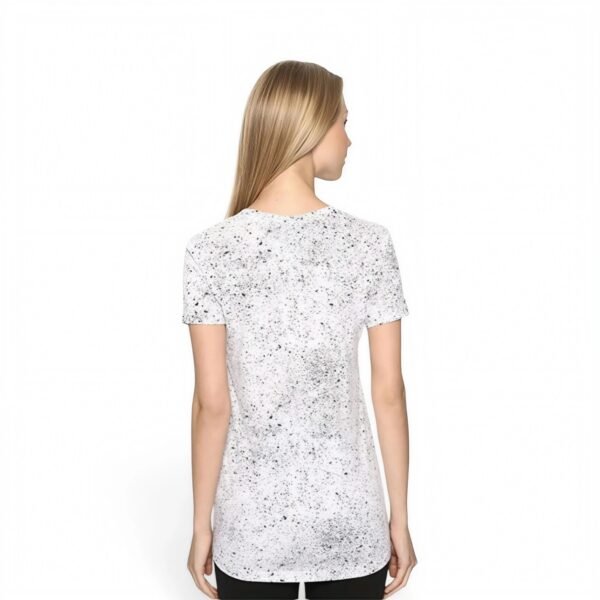 adidas Women's Athletics Flecks Deep V Neck Tee, White,