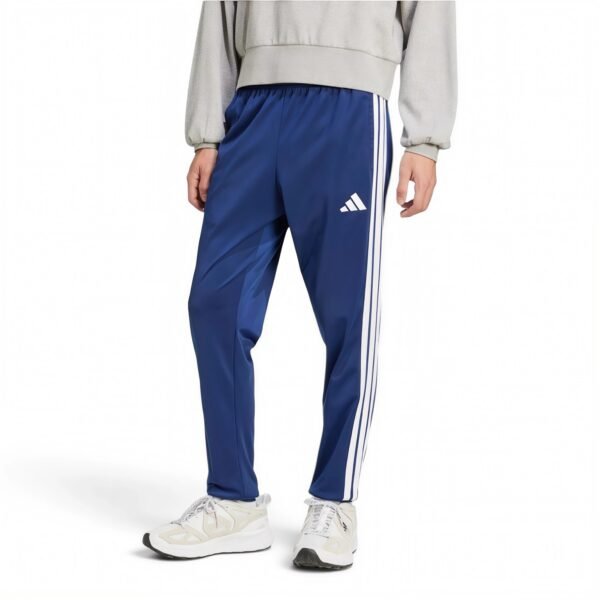 adidas men 3-Stripes Tricot Regular Tapered Track Pants Dark Blue