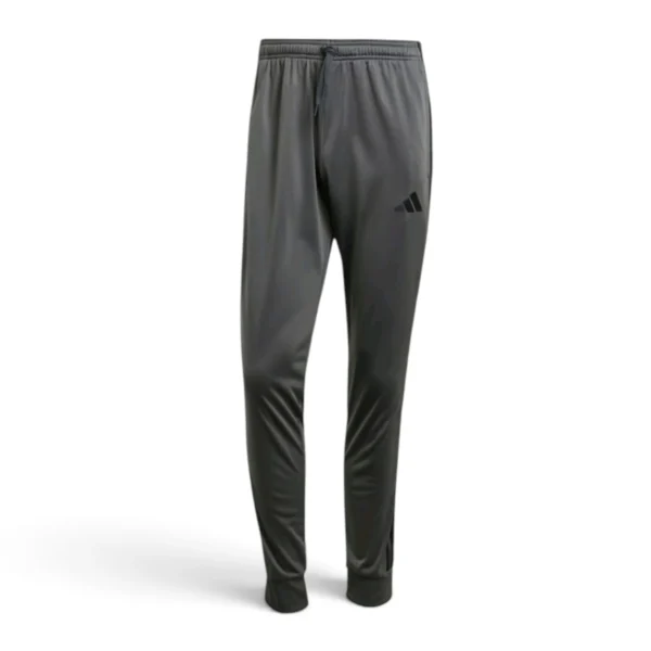 adidas men 3-Stripes Tricot Regular Tapered Track Pants Grey Six / Black