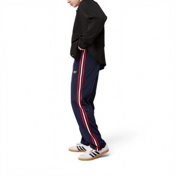 Adidas men Firebird Track Pants Night Indigo / Better Scarlet / White