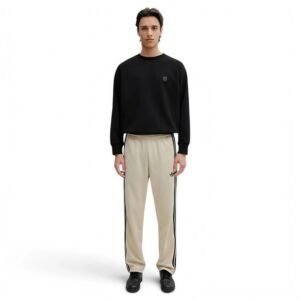 adidas men LOOSE MESH TRACKPANTS Stone Khaki