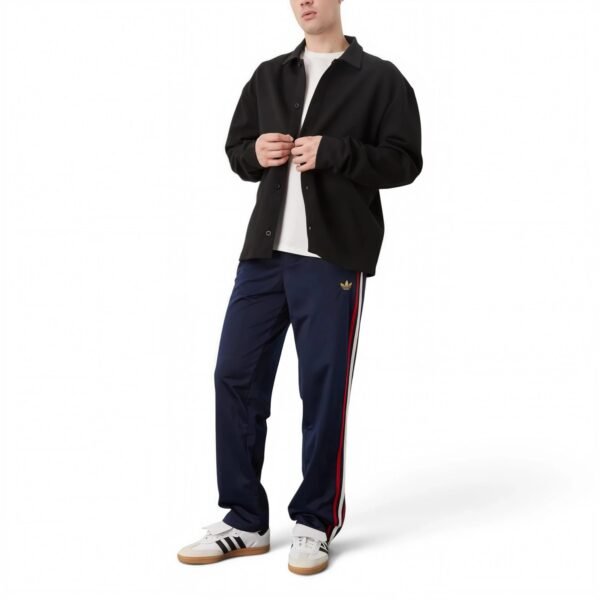Adidas men Firebird Track Pants Night Indigo / Better Scarlet / White