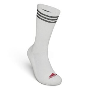 Men’s Tour Performance Crew Athletic (Pack of 2 Pairs) Socks  Cushioned Sole white
