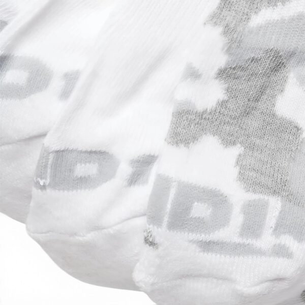 AND1 Pack of 2 Men's Crew Socks Cushioned Athletic Socks White (39-47)