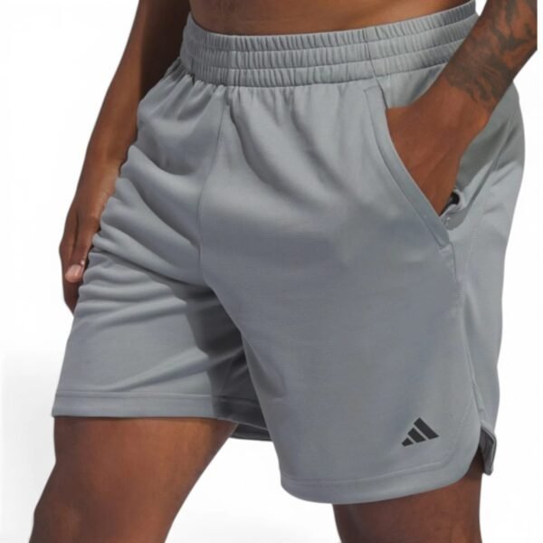 men Axis Knit Training Shorts Grey Three
