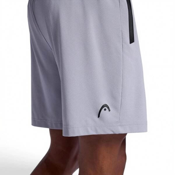 Head Men's Retake Training Short, Standard Fit, 7” Inseam, Stretch Lightweight Material - Sleet