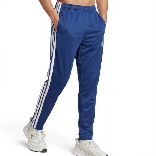 adidas men 3-Stripes Tricot Regular Tapered Track Pants Dark Blue