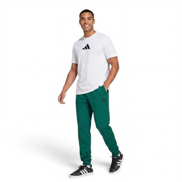 adidas Men's Essentials FeelCozy Fleece Pants Collegiate Green/Black